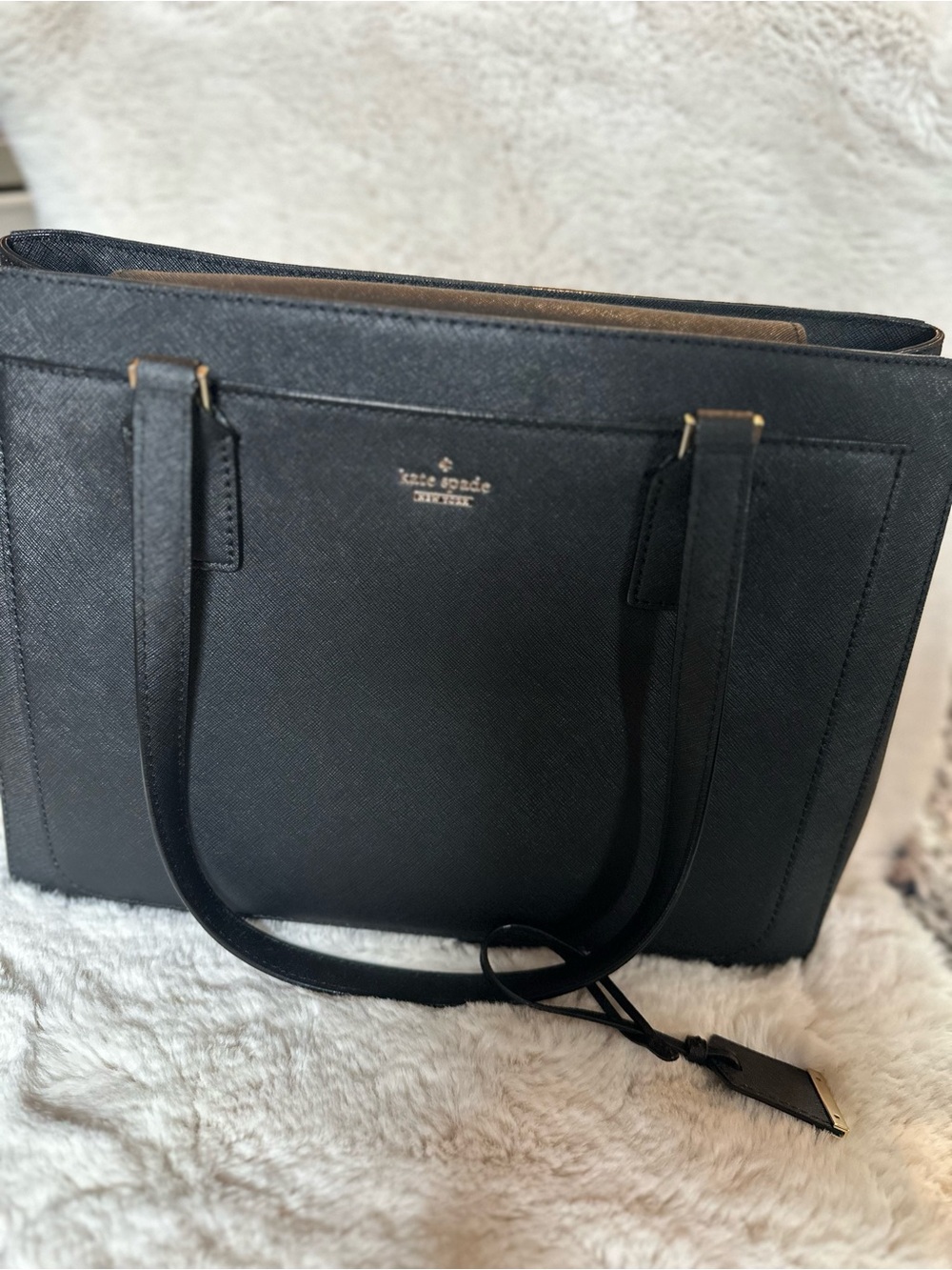 Kate Spade Cameron Street Black Structured Tote